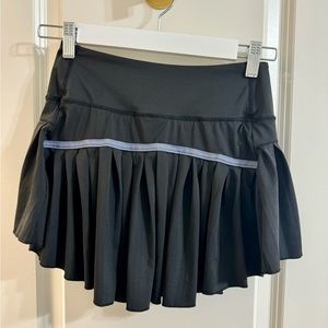 Black Pleated Tennis Skirt